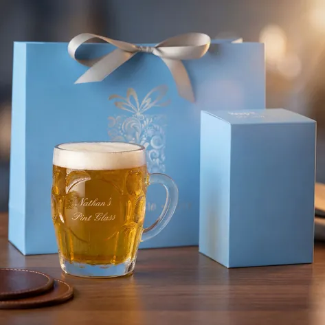 Personalised Dimple Pint Glass