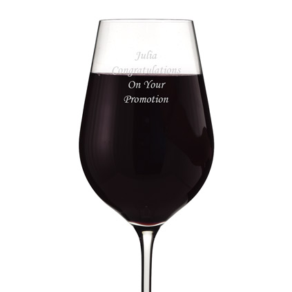 Engraved Premium Crystal Wine Glass