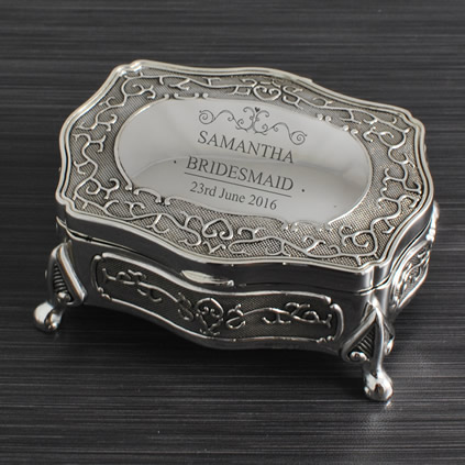 Personalised Wedding Antique Trinket Box