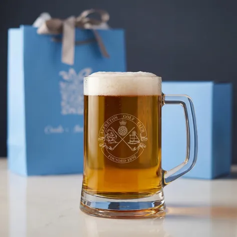 Logo Engraved Personalised Pint Tankard