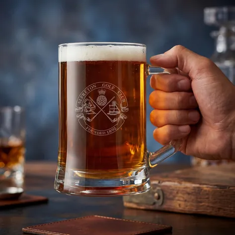 Logo Engraved Personalised Pint Tankard
