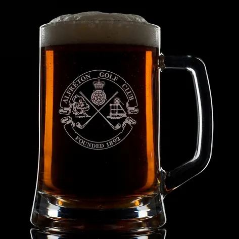 Logo Engraved Personalised Pint Tankard