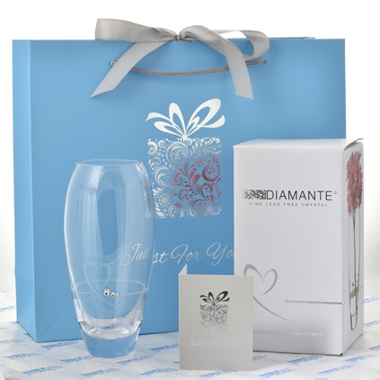 Personalised Petite Diamante Vase