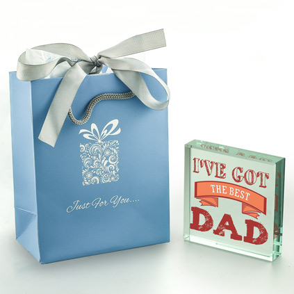 'I've Got The Best Dad' Glass Token