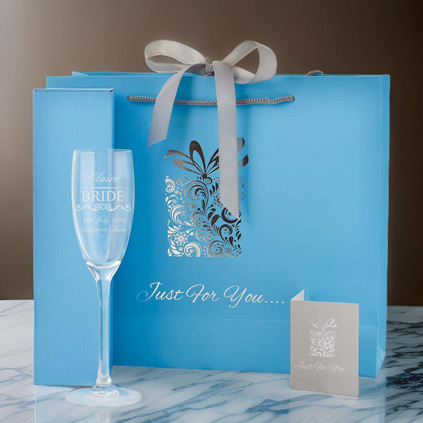Personalised Bride Wedding Flute