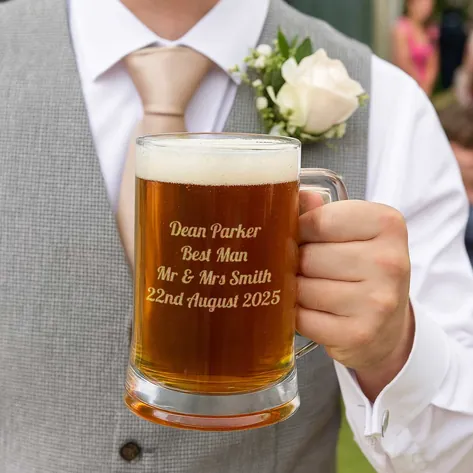 Personalised Pint Tankard With Luxury Gift Bag And Box