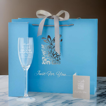 Personalised Mother Of The Groom Wedding Flute