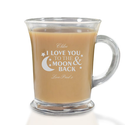Personalised Love You To The Moon And Back Tea Mug
