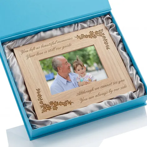 Personalised Memorial Oak Photo Frame
