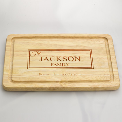 Personalised Family Name Chopping Board