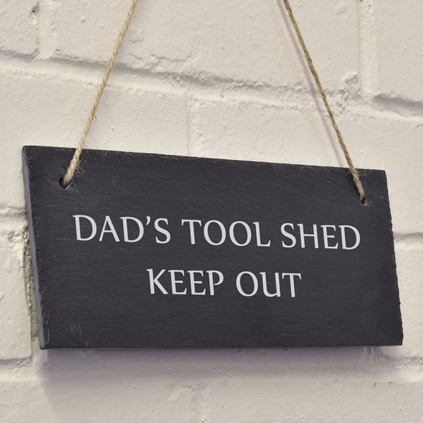 Personalised Hanging Slate Sign With Any Message