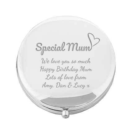 Personalised Compact Mirror For A Special Mum