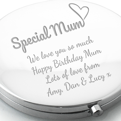 Personalised Compact Mirror For A Special Mum