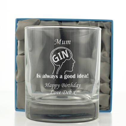 Personalised Gin Is Always A Good Idea Glass Tumbler