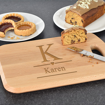 Personalised Wood Chopping Board Initial Design