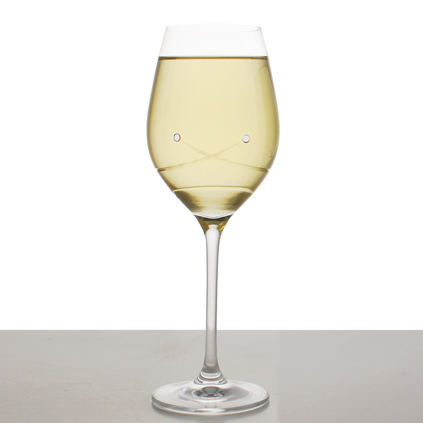 Personalised Crystal Wine Glass With Swarovski Elements