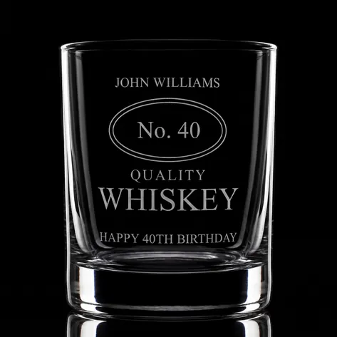 Personalised Quality Whiskey Glass Tumbler