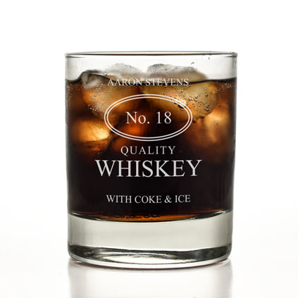 Personalised Quality Whiskey Glass Tumbler