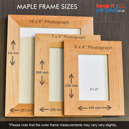 Personalised You And Me Wooden Photo Frame