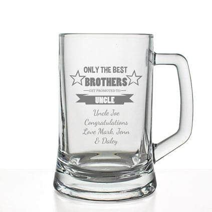 Personalised Only The Best Brothers Get Promoted Tankard