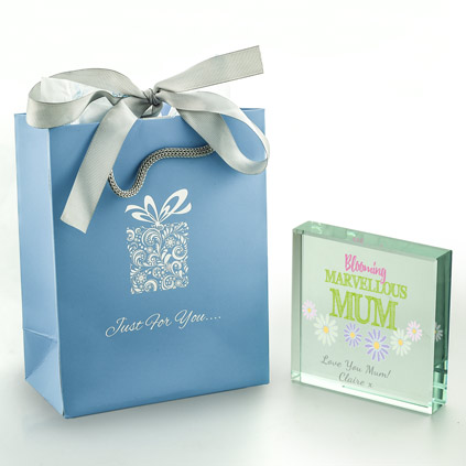 Personalised Bloomin' Marvellous Glass Token