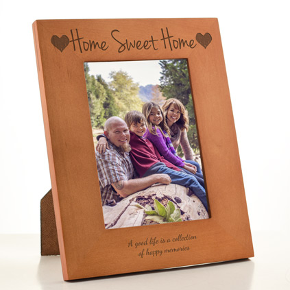 Personalised Home Sweet Home Photo Frame