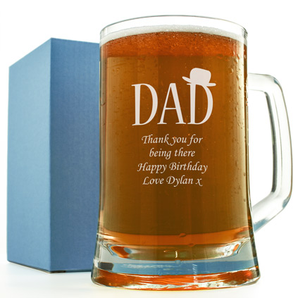 Personalised Just For Dad Tankard