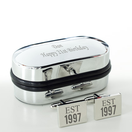 Personalised Established Square Cufflinks