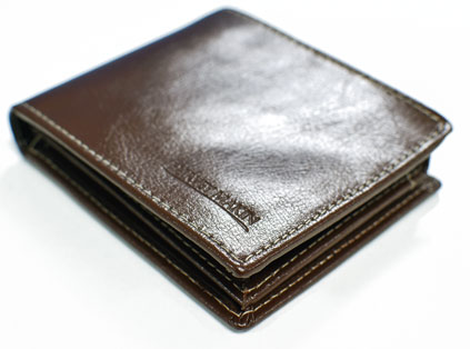 Personalised Brown Leather Wallet - My Favourite People Call Me Dad