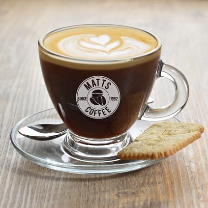 Personalised Coffee Bean Logo Cup And Saucer