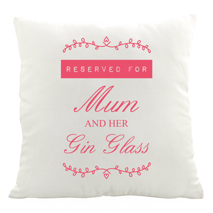 Personalised 'Reserved For' Gin Cushion