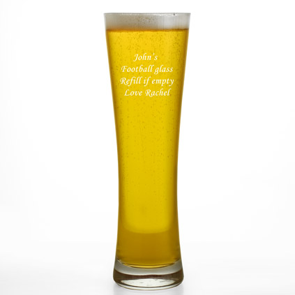 Personalised Pilsner Pint Glass