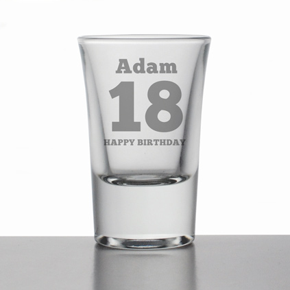 Personalised Birthday Shot Glass