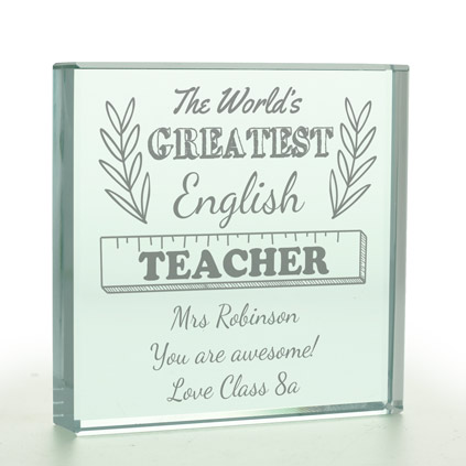 Personalised The World's Greatest Teacher Token Any Subject