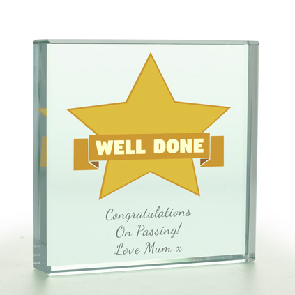 Personalised Well Done Glass Token - Any Occasion