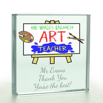 The World's Greatest Art Teacher Personalised Colour Token