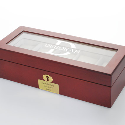 Personalised Monogram Luxury Watch Box