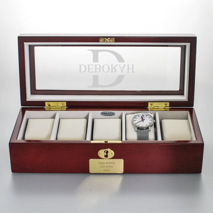 Personalised Monogram Luxury Watch Box