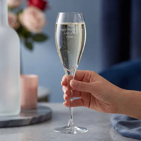 Personalised Prosecco Flute With Luxury Gift Bag And Box