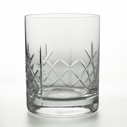 Personalised Panelled Whisky Glass With Luxury Gift Bag And Box