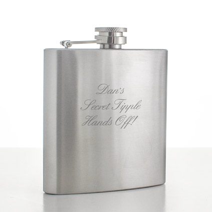 Personalised Hip Flask With Luxury Gift Bag