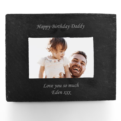 Personalised Slate Photo Frame