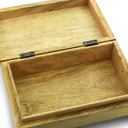 Personalised Wooden Flower Keepsake Box