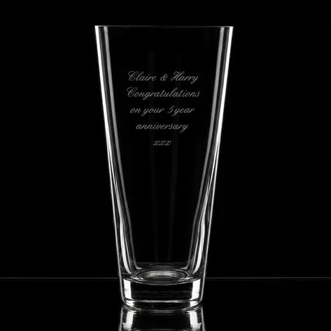 Personalised Classic Conical Vase