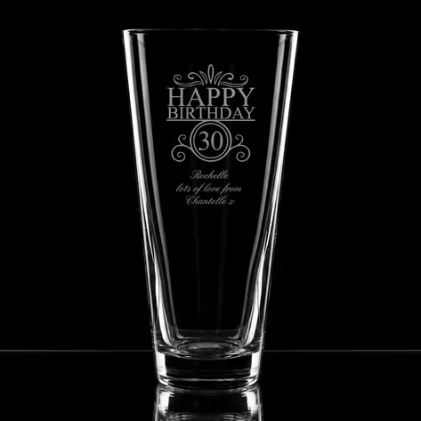 Personalised Happy Birthday Conical Vase