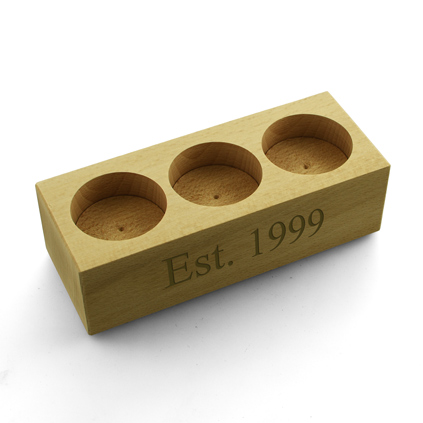 Personalised Wooden Tealight Holder