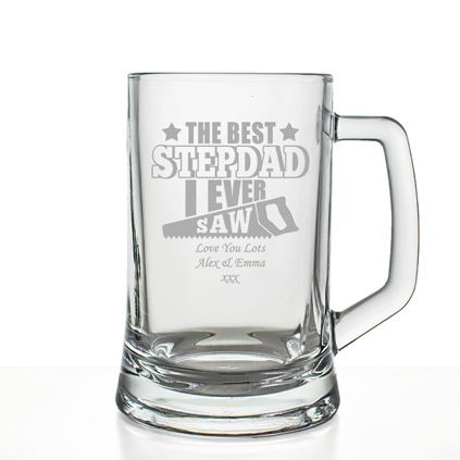 Personalised Best Stepdad I Ever Saw Tankard