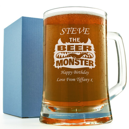 Personalised Beer Monster Pint Tankard