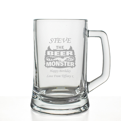 Personalised Beer Monster Pint Tankard