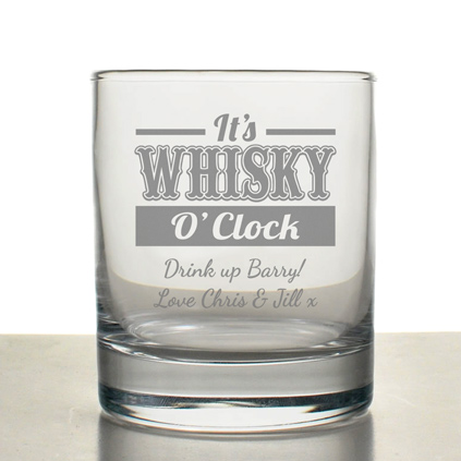 Personalised Whisky O'Clock Tumbler